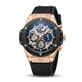 Muški sat CHENXI Black Rose Gold, prednja strana