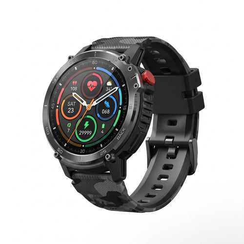 Military C22 Sport smartwatch bijela studijska slika