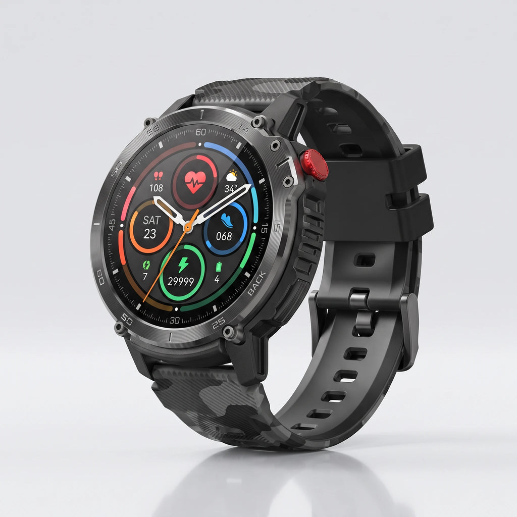 Military C22 Sport smartwatch studijski ugao