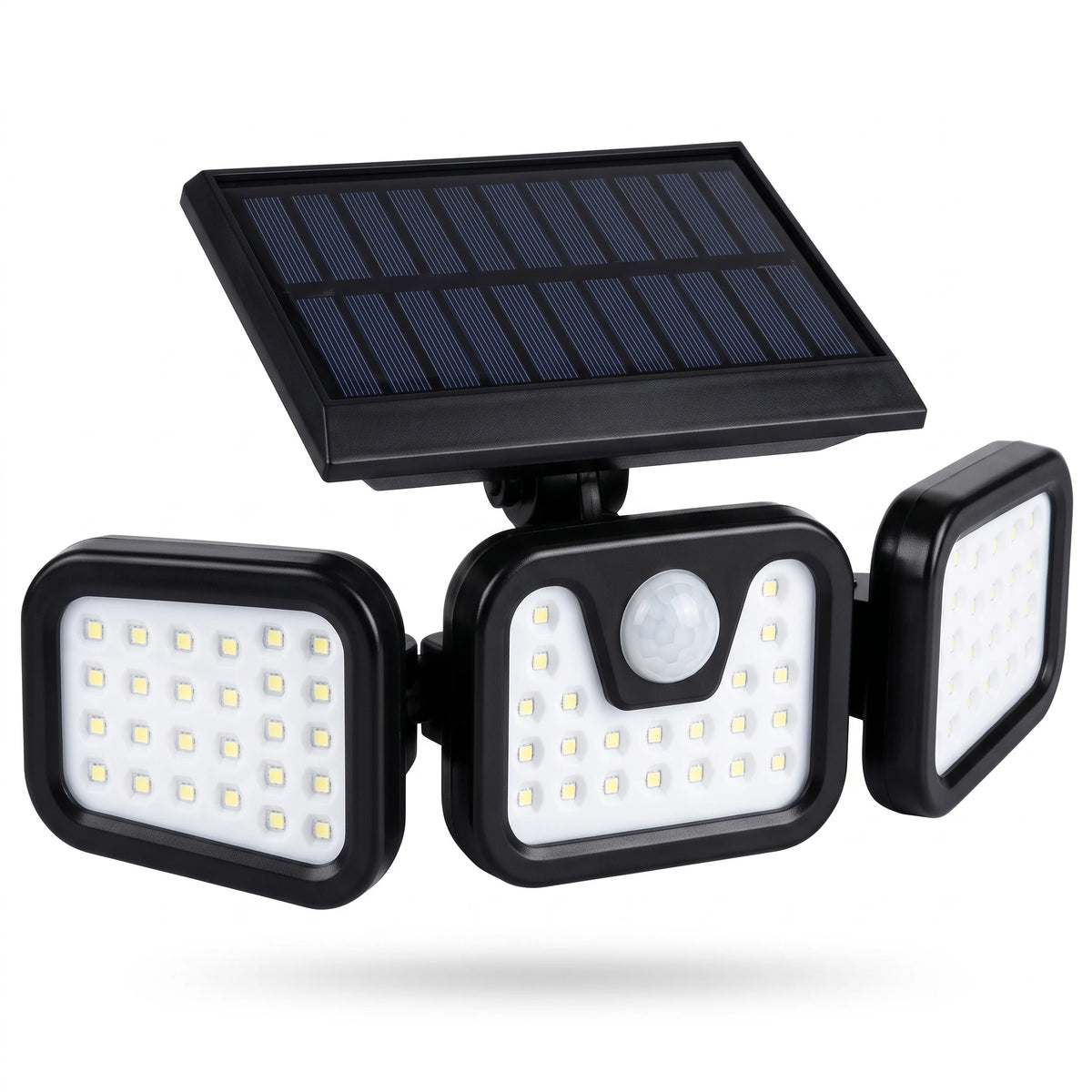 Solarna LED lampa 74 LED sa 3 glave i senzorom pokreta